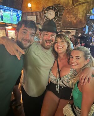 Danny Dyer Instagram - FINAL week- episode 4 ✅ 
THATS A WRAP 🎥 
Had the best time with you @officialdannydyer safe to say I couldn’t have done this without you.. living out of a suitcase for a month is definitely not something we are both used too😂 
We have had the most crazy/hard but funny time and definitely made amazing memories together.. 
Thank you so much to everyone who has worked on our show you are all so so amazing and we couldn’t have got through this job without you! You work so hard behind the scenes and so thankful for that..
Can not wait for you all to watch our show next year😍
Now time to get me and my little Santiago home and back to our reality❤️
