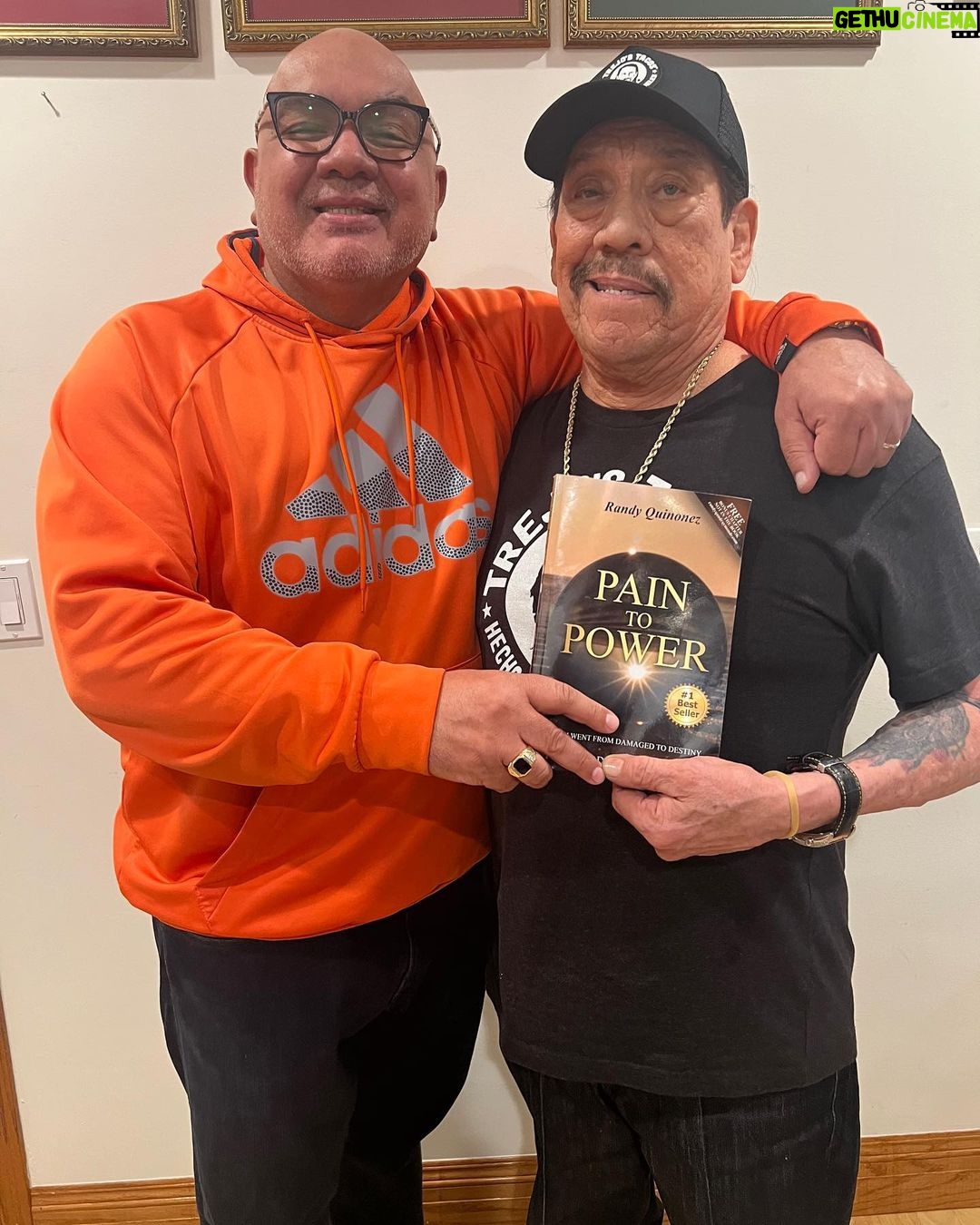 Danny Trejo Instagram - My pastor @therealrandyq_ has a new book “Pain to Power: How I went from damaged to destiny” with a foreword in it by me! Get a hold of your life Today and Read this book 👉🏽 *Link in Bio* #bestseller #lifechanging #dreams #paintopower
