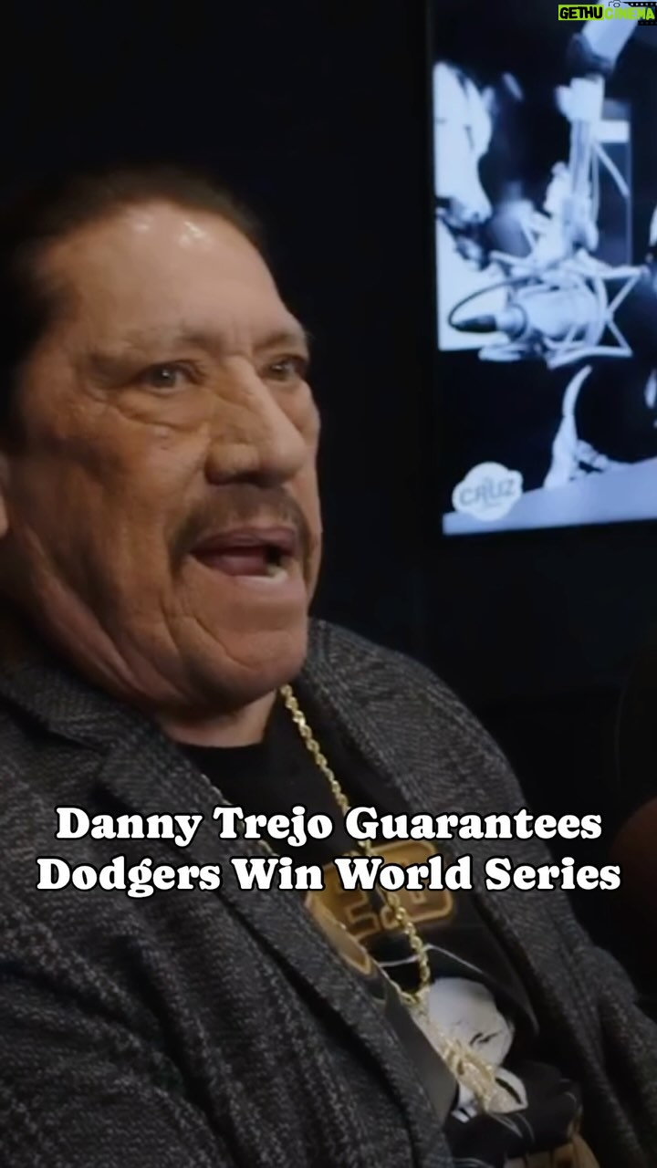Danny Trejo Instagram - I asked Danny Trejo about the Dodgers winning the World Series This Year & his answer was legendary….It’s the Fastball sound for me 😂 #dannytrejo #dodgers #worldseries #baseball #losangeles #shoheiohtani #yamamoto #interview #thecruzshow #machete