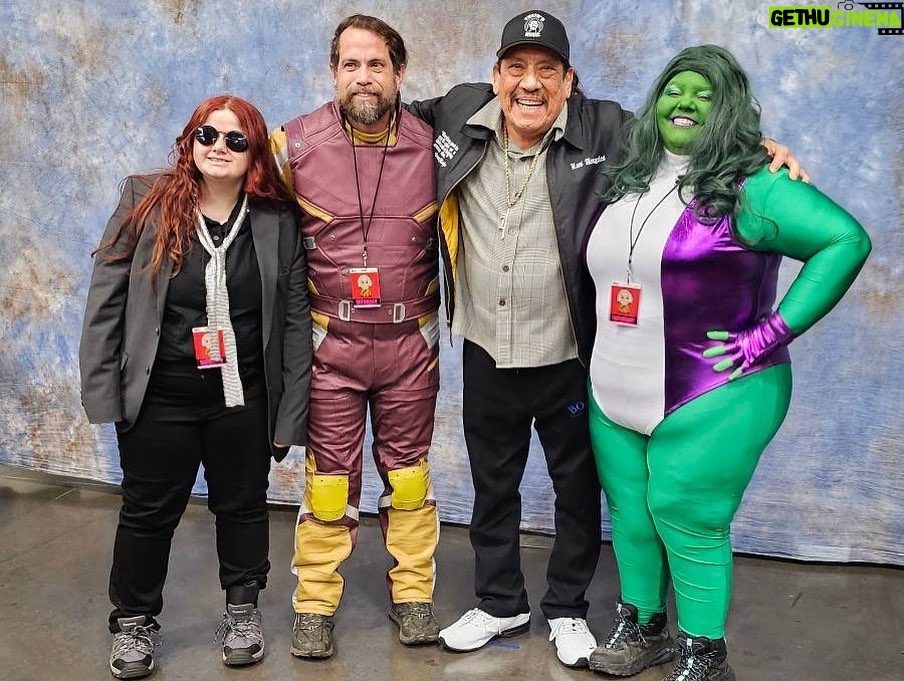 Danny Trejo Instagram - My first day at @fanexpoportland was great. Machete ain’t afraid of no ghosts, I’ve become an honorary Ghost Buster! Come join us for the final day Tomorrow, you won’t want to miss out on all the fun! #FanExpoPortland #starwars #ghostbusters #machete Oregon Convention Center