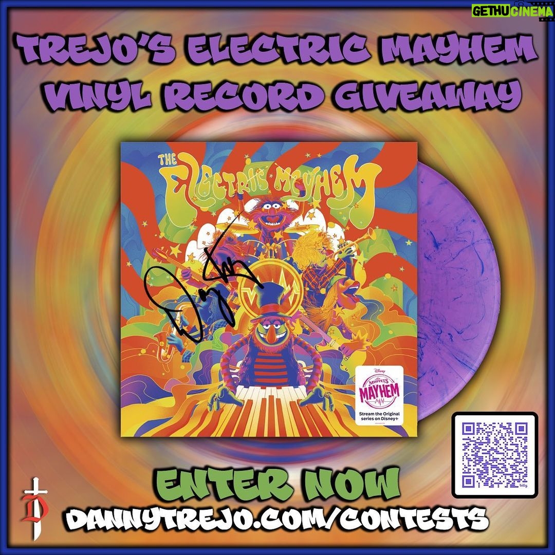 Danny Trejo Instagram - Start your New Year off by winning, only 4 Days left to enter both my contests! 3 Lucky Winners will win an Autographed Machete, and 5 Lucky Winners will win an Autographed Electric Mayhem Vinyl Record, all signed by me your Uncle Machete! There’s many ways to gain entries. Enter Now *Link in Bio* *Machete Giveaway Winners will be selected January 1st 2024 *Electric Mayhem Giveaway Winners will be selected January 3rd 2024 #dannytrejo #machete #giveaway #holidays #electricmayhem This is in no way sponsored, administered, or associated with Meta Inc. By entering, entrants confirm they are 18+ years of age, release Instagram of responsibility, and agree to Instagram’s term of use.