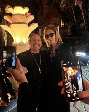 Danny Trejo Instagram - Last night at the premiere of @ferrarithemovie directed by my good friend @michaelmannofficial! You all gotta go see this one, hitting theaters Christmas Day! #FerrariMovie