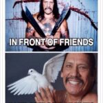 Danny Trejo Instagram – in front of friends vs in front of parents