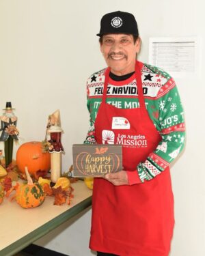 Danny Trejo Instagram - Such an honor to help serve a Thanksgiving dinner to those in need with the @thelamission. Life is all about giving back to others. I hope you all had a great #Thanksgiving, god bless!