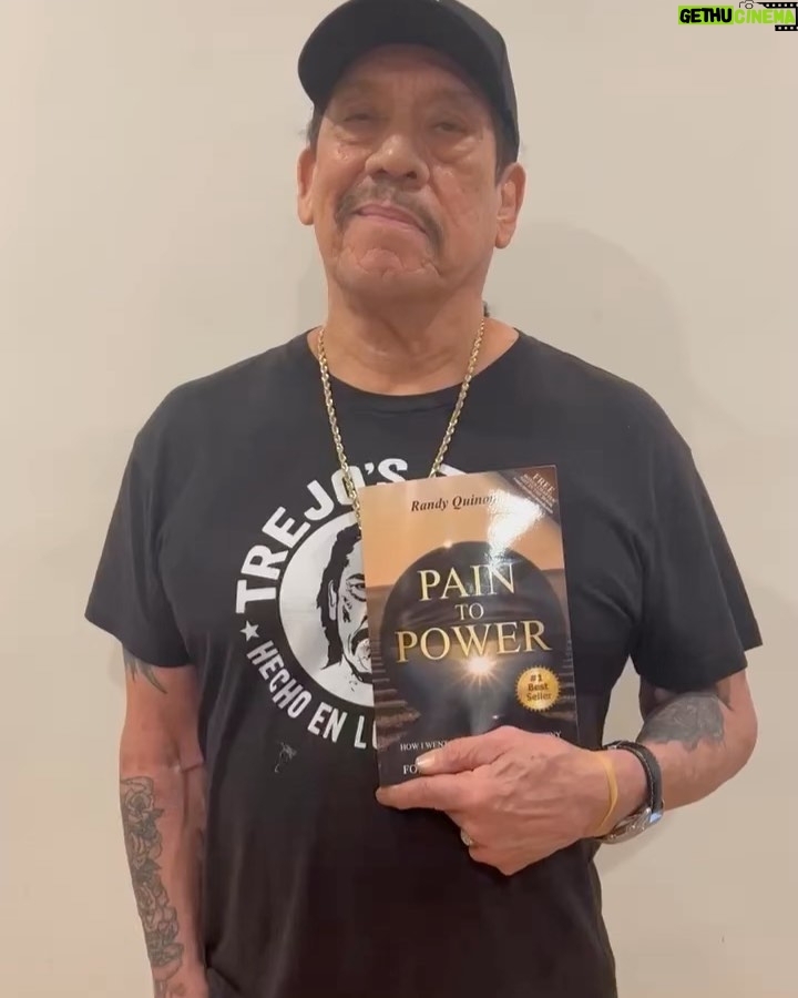 Danny Trejo Instagram - My pastor @therealrandyq_ has a new book “Pain to Power: How I went from damaged to destiny” with a foreword in it by me! Get a hold of your life Today and Read this book 👉🏽 *Link in Bio* #bestseller #lifechanging #dreams #paintopower