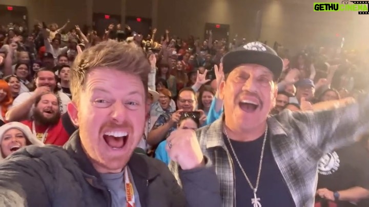 Danny Trejo Instagram - Hey @rodriguez, Danny Trejo has a message for you from @megaconorlando… 👀 #MacheteKillsInSpace MegaCon