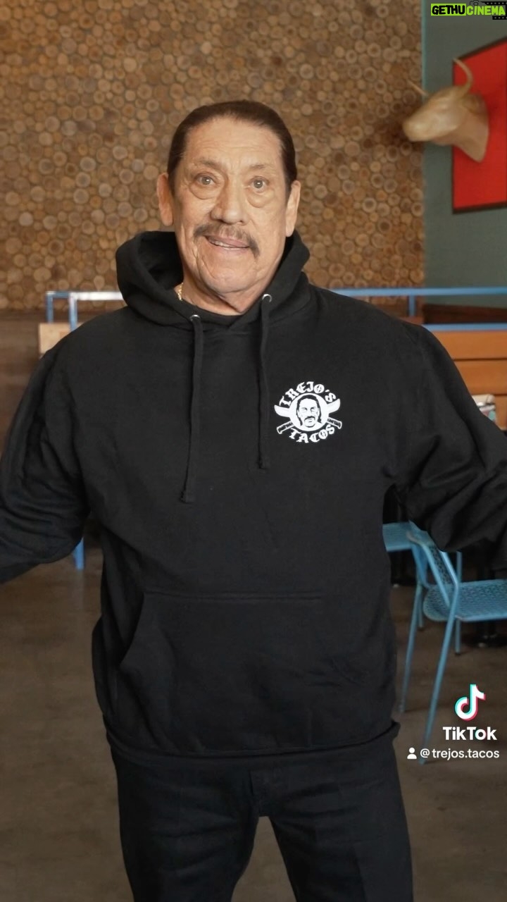 Danny Trejo Instagram - Danny is loving our new Machete hoodies! What do you think? Now available by in our IG store or at TrejosStore.com! Wrap yourself in some warmth with this Machete Hoodie! Come visit us at one of our 4 locations or order online at TrejosTacos.com 📍Hollywood Cantina 1556 N Cahuenga Blvd 90028 📍Santa Monica 316 Santa Monica Blvd 90401 📍La Brea 1048 S La Brea Ave 90028 📍Farmer’s Market 6333 W 3rd Street 90036 #trejostacos #trejoscantina #trejoscerveza #dannytrejo #losangeles #tacos #burritos #cocktails #tacotuesday #foodporn #instafood #happyhour #tacolover #bowls #burritobowls Trejo's Cantina