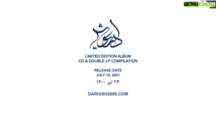 Dariush Eghbali Instagram - آلبوم جدید داریوش، پانزدهم جولای ۲۰۲۱ (بیست و چهارم تیر ۱۴۰۰) منتشر خواهد شد. این مجموعه، شامل یک سیدی و دو صفحه ال پی، به تعداد محدود ۲۰۰۰ نسخه تولید و شمارهگذاری شده و برای عزیزان مجموعهدار (کلکسیونر) منتشر میشود شما میتوانید این مجموعه را هم اکنون از وبسایت رسمی داریوش پیش خرید فرمایید: www.dariush2000.com Dariush’s highly anticipated new album is almost here Presented by DBM Enterprises, Dariush's new album will be released on July 15, 2021. This limited edition compilation consists of a CD and double LP vinyls, which 2000 individually numbered copies have been produced for collectors This compilation can be pre-ordered now exclusively at Dariush’s official website, www.dariush2000.com