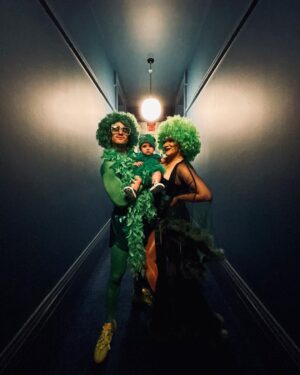 Darren Criss Instagram - sexy 🥦 + beautiful ⚜️ + cute 🍜 + friendly 🐊 + Audrey (x2) 🪴💋 = t’was a very Happy Halloween indeed 🎃