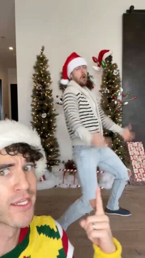 Darren Criss Instagram - Weird I didn’t even know there was a camera rolling. This is just what @derekhough and I do when no one’s looking. Spend your Christmas Morning with us (and @juleshough ) during the #DisneyChristmasCelebration, Christmas Morning at 10e/9c/p on @ABC! I’ll be performing Christmas Dance!!!