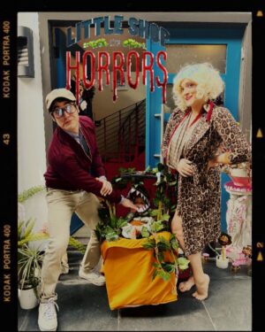 Darren Criss Instagram - sexy 🥦 + beautiful ⚜️ + cute 🍜 + friendly 🐊 + Audrey (x2) 🪴💋 = t’was a very Happy Halloween indeed 🎃