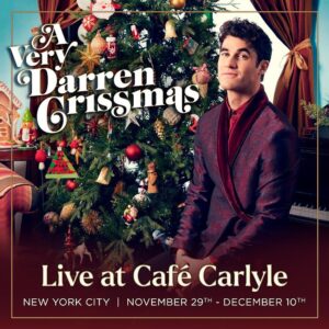 Darren Criss Instagram - So I got to do the Hollywood Bowl last week- an iconic, huge, west coast venue. So to follow up I’m doing the opposite of that- a tiny, east coast venue- but still very much iconic. Cafe Carlyle is one of those legendary NYC places I’ve always wanted to gig at and I’m pleased to announce a short residency there from Nov 29-Dec 10, just in time for the Holiday Season. Whoop-de-doo!🎄 Tickets on sale now! 🎁