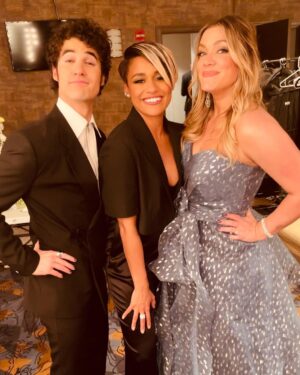 Darren Criss Instagram - Me and Mama Mia’s night out. 

Tony’s day was a blurry marathon. Early morning dress rehearsal, then @buffalobway matinee then @TonyAwards… then after party from which I watched the sun come up. Feel like I’m only just now waking up from the fever dream.