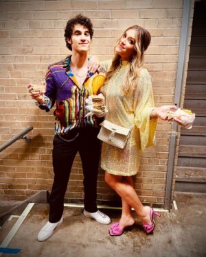 Darren Criss Instagram - Me and Mama Mia’s night out. 

Tony’s day was a blurry marathon. Early morning dress rehearsal, then @buffalobway matinee then @TonyAwards… then after party from which I watched the sun come up. Feel like I’m only just now waking up from the fever dream.