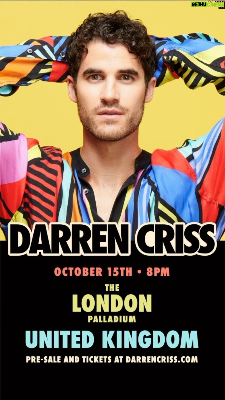 Darren Criss Instagram - London calling 🤘😎 🏴 (link in bio)