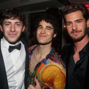 Darren Criss Instagram - My acceptance speech for winning a kickass night out on Broadway: Thanks to @juleshough for being my literal dance partner, to The House of Suntory (@suntory_rokugin, @@suntoryhakuvodka, @suntorytoki ) for indulging my affinity for 日本の booze and @armaninollp for helping us host #theafterafter at @pebblebarnyc. And thank you to @bruglikas / @broadwaybruce_ for takin’ the shots shots shots. And scene! 🎭