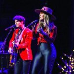 Darren Criss Instagram – finally winding down after an incredible night at @beacontheatre . Was looking forward to it all year. Thank you to everyone who made it so special- all my musicians, all my special guests, all the production and crew from the venue as well as the amazing folks from eMusic Live who managed to make our livestream look like we rehearsed making it for days (we didn’t), and made something awesome for the many folks that couldn’t make it to the show in person. Whether you were there, masked & vaxed in person, or tuning in on a screen from all parts of the world, I am so grateful for your support. You really brought the energy, and we definitely felt it tonight- in all its Yuletide glory. Thank you. I am so glad we got to do at least this ONE Holiday show this year. Here’s to doing many more in the Holiday Seasons to come! Whoop-de-doo!
📸: @jeffaugerphotog Manhattan, New York