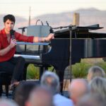 Darren Criss Instagram - what a sunny & serene setting to sing a scrappy & somewhat spontaneous set of songs from the stage & screen. 🍷 ☀️ 🎶 thank you @bwayandvine for having me, @bobmc for the 📸 and @carnerosresort for hosting all of us . Was a lovely time. 😎 7/28/23 #latergram Carneros Resort and Spa