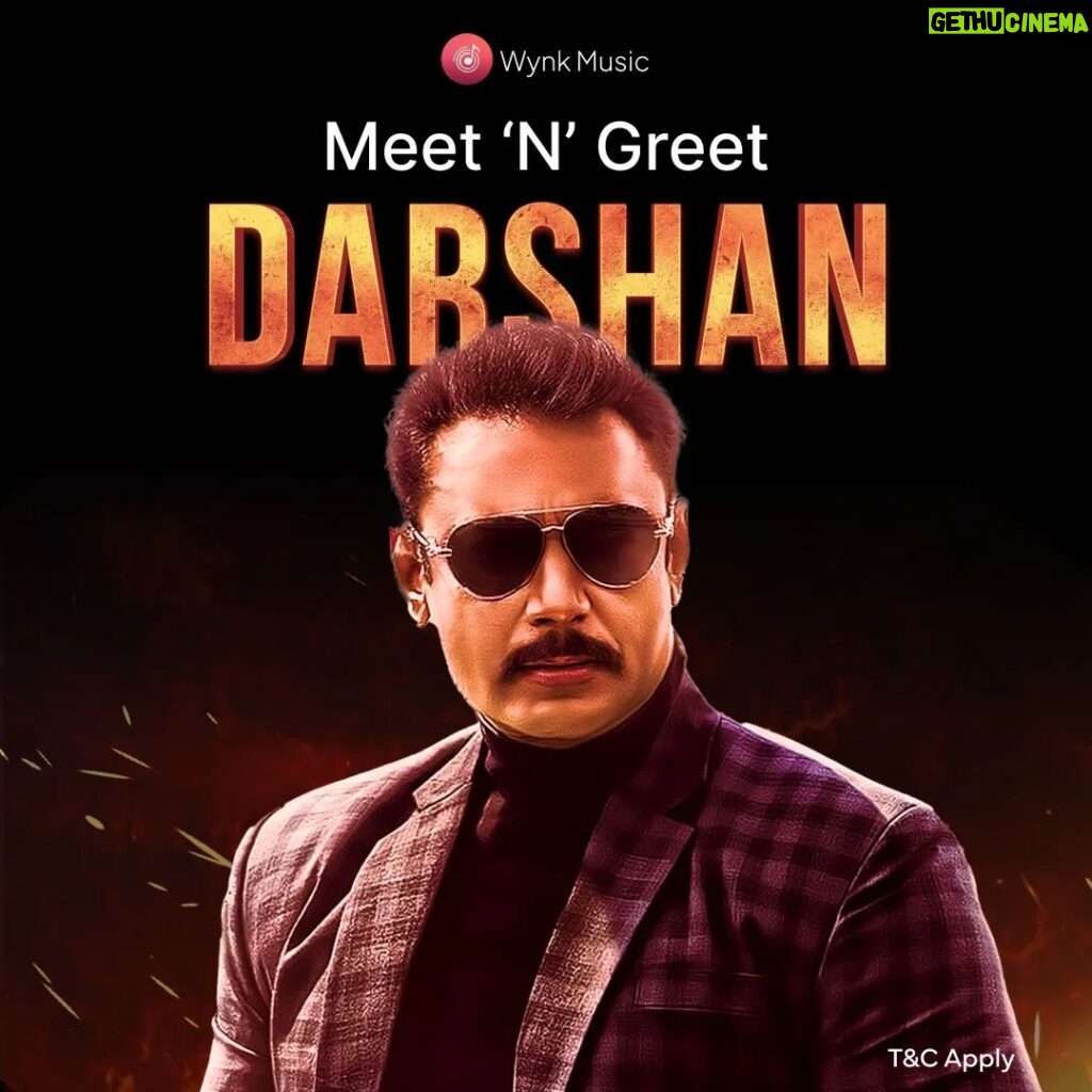 Darshan Thoogudeepa Instagram - Want to meet Nimma Darshan?? 🤩 It's his birthday month but the gift is from him to us! Well here's your chance!! 😍 Participate in the Meet N Greet with Darshan contest and the top 5 winners will get the opportunity to meet the man himself!! 🥳 Duration :- 1st feb - 14th feb Rules of the contest:- 1. Follow @darshanthoogudeepashrinivas @WynkMusic and @dbeatsmusicworld. 2. Stream "Kranti" album on the WynkMusic app. 3. Wait patiently for the results! 👍 Check out the TnC in the Bio!! 😊 @darshanthoogudeepashrinivas @rachita_instaofficial @mediahousestudiomovies @shylaja_nag #Kranti #ChallengingStarDarshan #DBoss #DBossDarshan