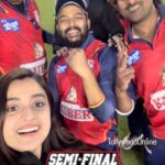Darshana Banik Instagram - It's celebration time for @darshanabanik @i_sauravdas coach #Bappa & Team @bengaltigersteam as they are into the SEMI FINALS of #CCL...what a team ...brilliant effort guys 😀😍 #bengalTigers #ccl