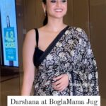 Darshana Banik Instagram – Beautiful and elegant ✨️@darshanabanik spotted last night at #BoglaMamaJugJugJio premiere. @svfsocial