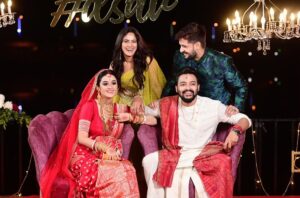 Darshana Banik Instagram - Welcome to the Club Mr. & Mrs.Das 🫶🏻

📸 @twc2014india 

#trinsi #trineel #dsav #wedding