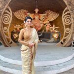 Darshana Banik Instagram - Pujo Shuru 🌸 #durgapuja #durgapuja2023 #pujoporikroma with #abp #abpananda
