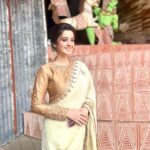Darshana Banik Instagram - Pujo Shuru 🌸 #durgapuja #durgapuja2023 #pujoporikroma with #abp #abpananda