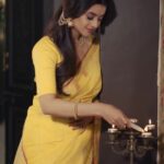 Darshana Banik Instagram - Embrace the essence of Noboborsho with Taneira's Nababarna. Let your dreams take flight this new year, as you adorn yourself in the vibrant hues and intricate designs of our sarees. Give your passion the attention it deserves and embark on a journey of self-discovery, surrounded by the timeless elegance of Taneira's craftsmanship. @darshanabanik prepares for the new year festivities in a beautiful yellow contemporary jamdani saree with subtle jamdani work on the palla and an authentic Kantha embroidered red and white silk saree, inspired by the flora and fauna of the region. And a pink silk inspired by the Kalighat paintings of Bengal. Celebrate the spirit of Poila Baisakh in unparalleled elegance with Taneira's Nababarna, a collection of contemporary silk sarees. Saree Code: SHH08H00153 | SPH08H0099 | SAAFWMHTT0101 #TaneiraPoilaBaisakh #TaneiraCelebrations #NewYearNewMe #CelebrationSilks #TaneiraSarees #BestOfIndiaUnderOneRoof