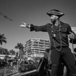 Dave Bautista Instagram - Let the invasion begin! 🏴‍☠️☠️ #TampaTradition #PirateResponsibly #SailSmart #BeSafe #DontDrinkandDrive #GasparillaSafe #FloatOn Tampa Florida