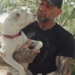 Dave Bautista Instagram - Happy Father’s Day to all the dog dads out there! Our newest episode of WeWalkDogs features Dave Bautista and his 4 rescue pitbulls! It’s out now on YouTube. Click the link in our bio to watch the full interview!