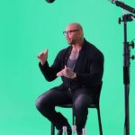 Dave Bautista Instagram - finding the balance of looking for Leonard #knockatthecabin