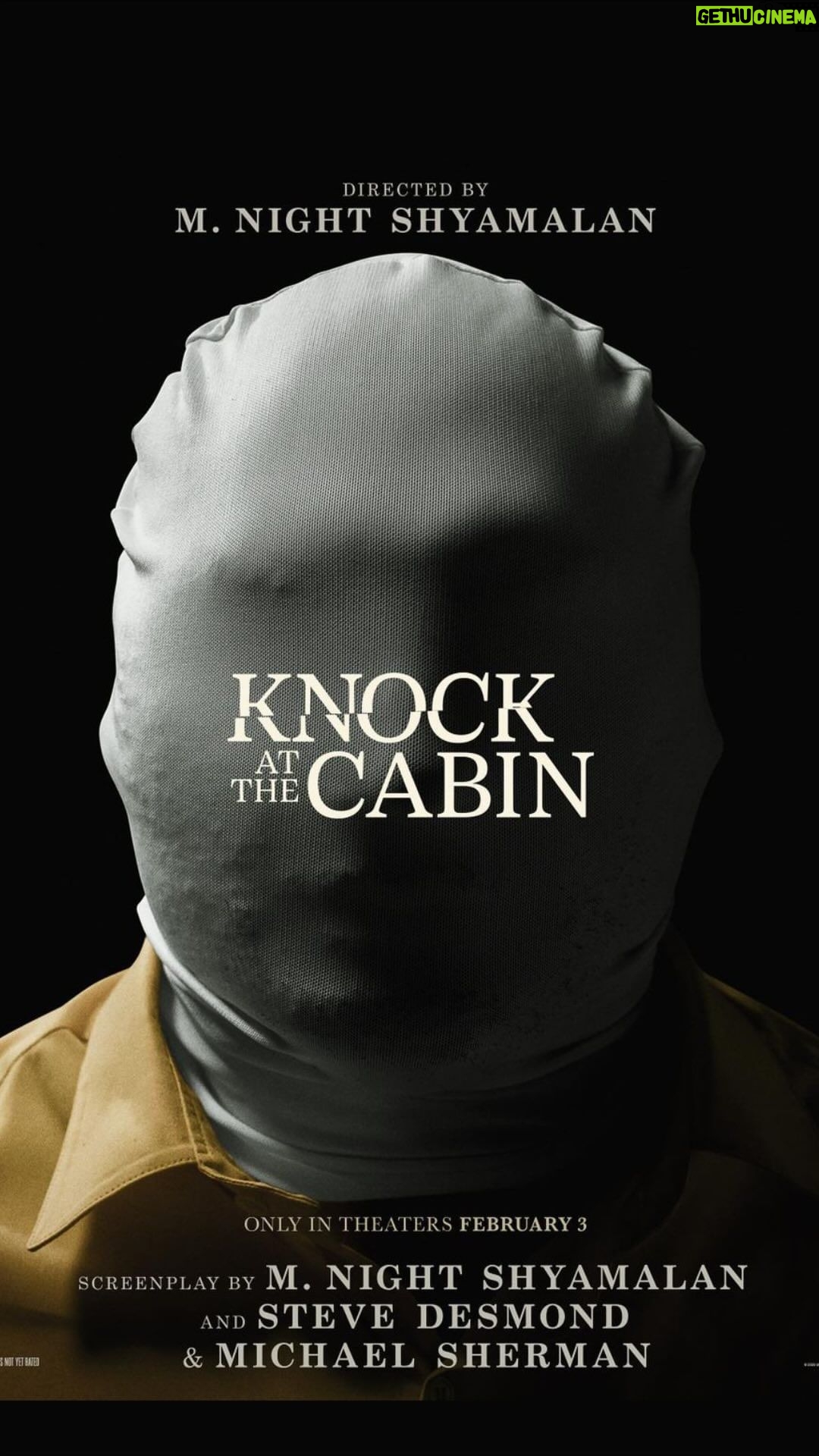 Dave Bautista Instagram - Unmask the truth #KnockAtTheCabin …in theaters 2.3.23