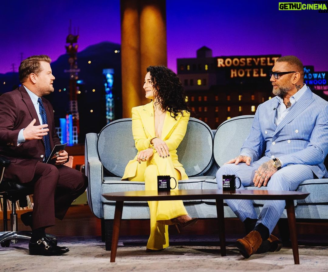 Dave Bautista Instagram - A week filled with laughs, unforgettable moments, and endless excitement promoting #KnockAtTheCabin. And now, it's finally time to sit back, relax and enjoy the show. @knockatthecabin in theaters now!