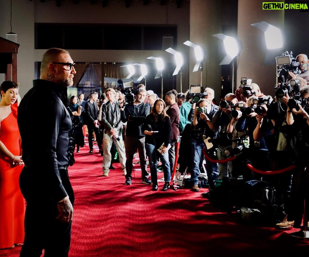 Dave Bautista Instagram - A week filled with laughs, unforgettable moments, and endless excitement promoting #KnockAtTheCabin. And now, it's finally time to sit back, relax and enjoy the show. @knockatthecabin in theaters now!