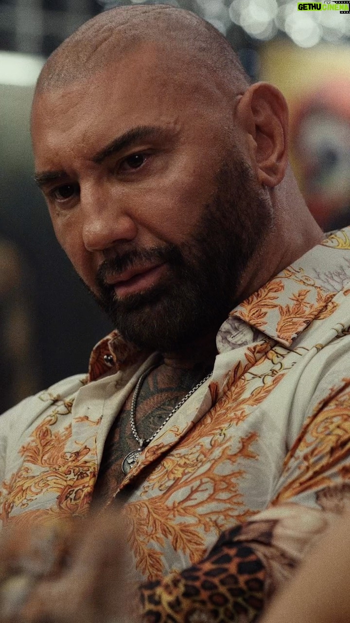 Dave Bautista Instagram - Gather the gang and go see the movie #GlassOnion in theaters this weekend @knivesout