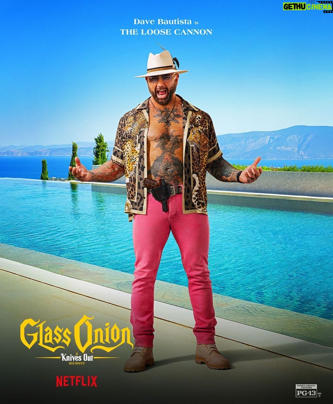 Dave Bautista Instagram - Duke is the loose cannon. Deal with it. #GlassOnion is in theaters this Wednesday for 1 week only.