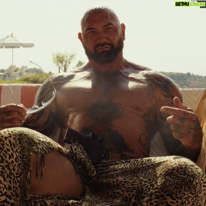 Dave Bautista Instagram - Deal with it. @knivesout take a peek Nov 23-Nov 29 tickets at glassonionmovie.com #glassonion