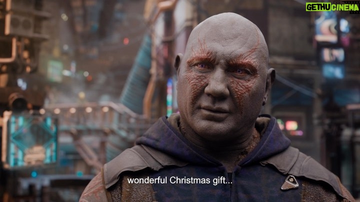 Dave Bautista Instagram - This holiday season is going to be out of this world. Watch the brand-new trailer for Marvel Studios’ Special Presentation: The Guardians of the Galaxy Holiday Special, streaming November 25 only on @disneyplus #GotGHolidaySpecial