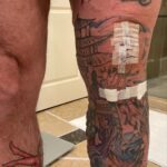Dave Bautista Instagram - Exactly 14 weeks post surgery for a torn quad tendon and torn meniscus. Thanks to @wilk_kevin Dr @bentonemblom and @heatherprahl_at I was able to keep on truckin .. And now I think its safe to say that I’M BACK IN BINESS! 💪🏽 #DreamChaser even if I’m limping! 😂 #LimpingInHot #guardiansofthegalaxy #guardiansofthegalaxyvol3