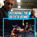 Dave Bautista Instagram - How to defend the Batista bomb with @davebautista #jiujitsu #wrestling #wwe #davebautista