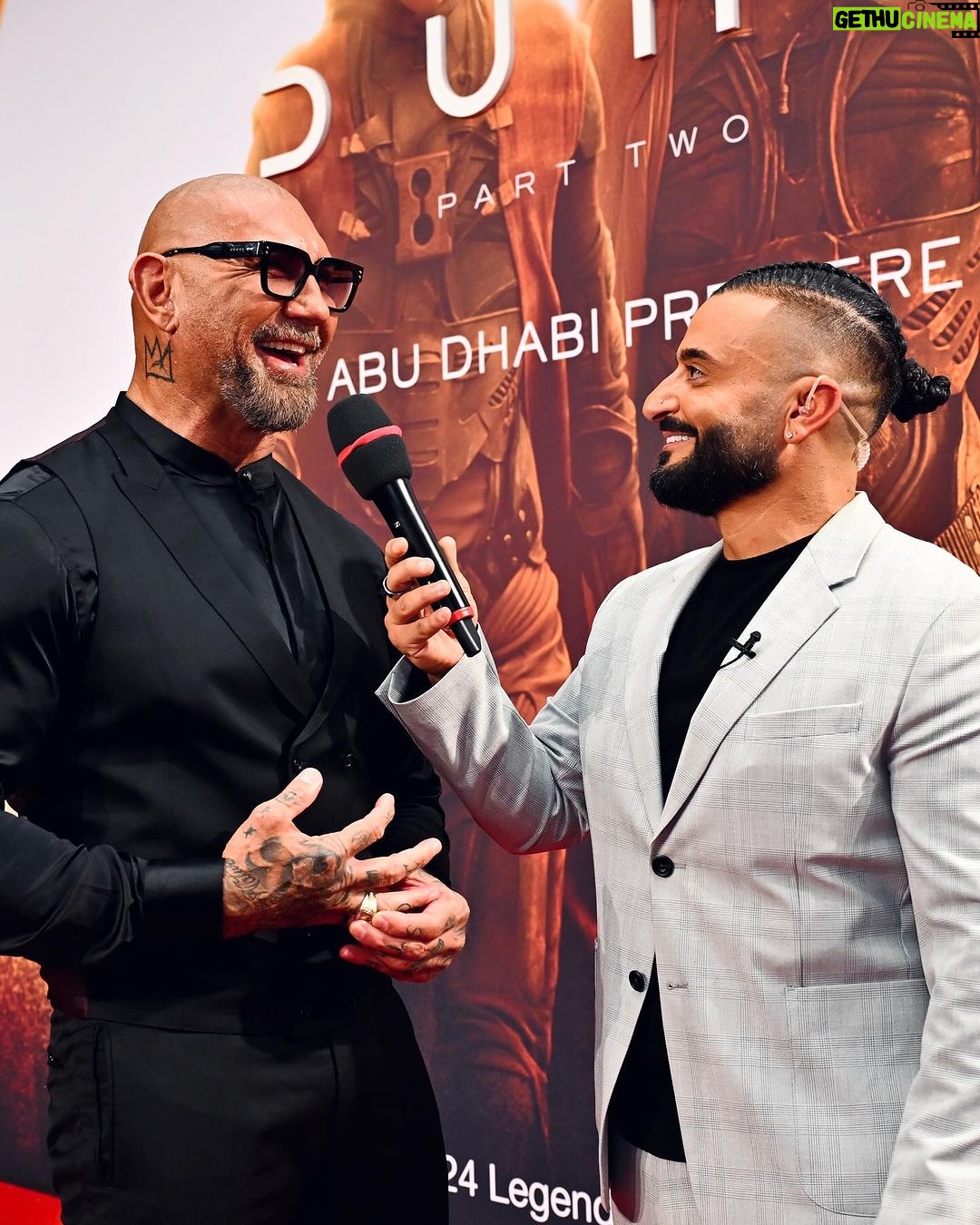 Dave Bautista Instagram - Abu Dhabi 📍 #DuneMovie