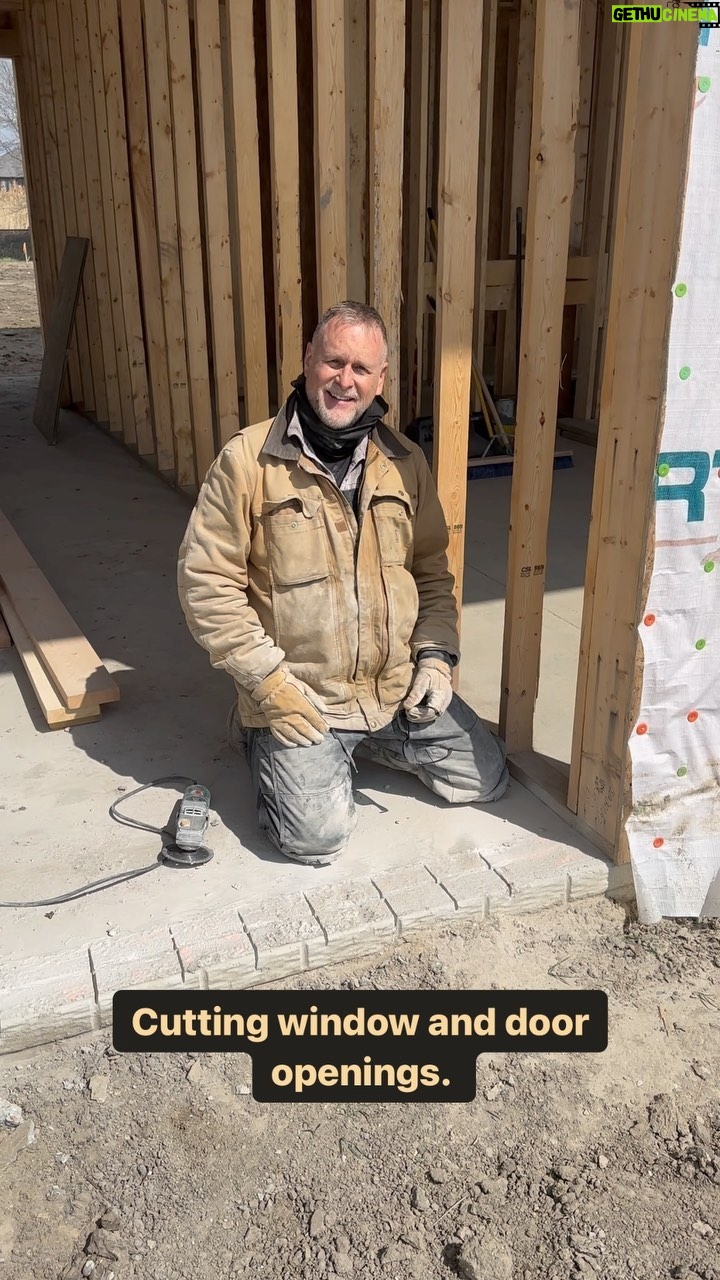 Dave Coulier Instagram - It’s been a while since I’ve given you a house update. The sun is shining and it’s a perfect morning to cut the rough openings for windows and doors. My friend, and fellow hockey player, Carlo Romita helped me. Nothing better than hard work, fresh air and friends. Got a project that you’re working on?