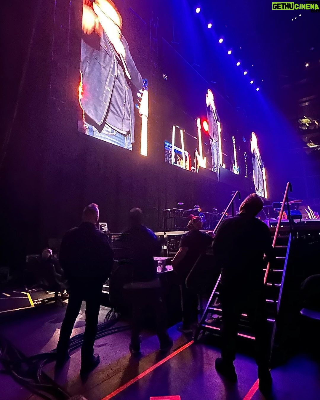 Dave Coulier Instagram - Thanks to @dcoulier and @melissacoulier for coming and hanging with me opening for @adamsandler I had one of the best nights ever. I love you guys. This shot of dave and sandman and @kevinjamesofficial and @jonloughran is so great. Old friends there by the side of the stage. Ready in case I ate it. Cooler was poised and ready to jump up and do Popeye. KJ had a bit, Loughran had sh#t from The Waterboy and Sandman could just break into ten minutes on how I soiled my pants. I love it and I love these guys. Love my friends so much.