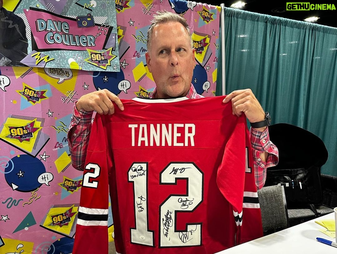 Dave Coulier - 27.5K Likes - Having a blast with my #fullhouse family here at #90scontampa - and the first time I’ve ever signed a ‘Tanner’ family hockey jersey.