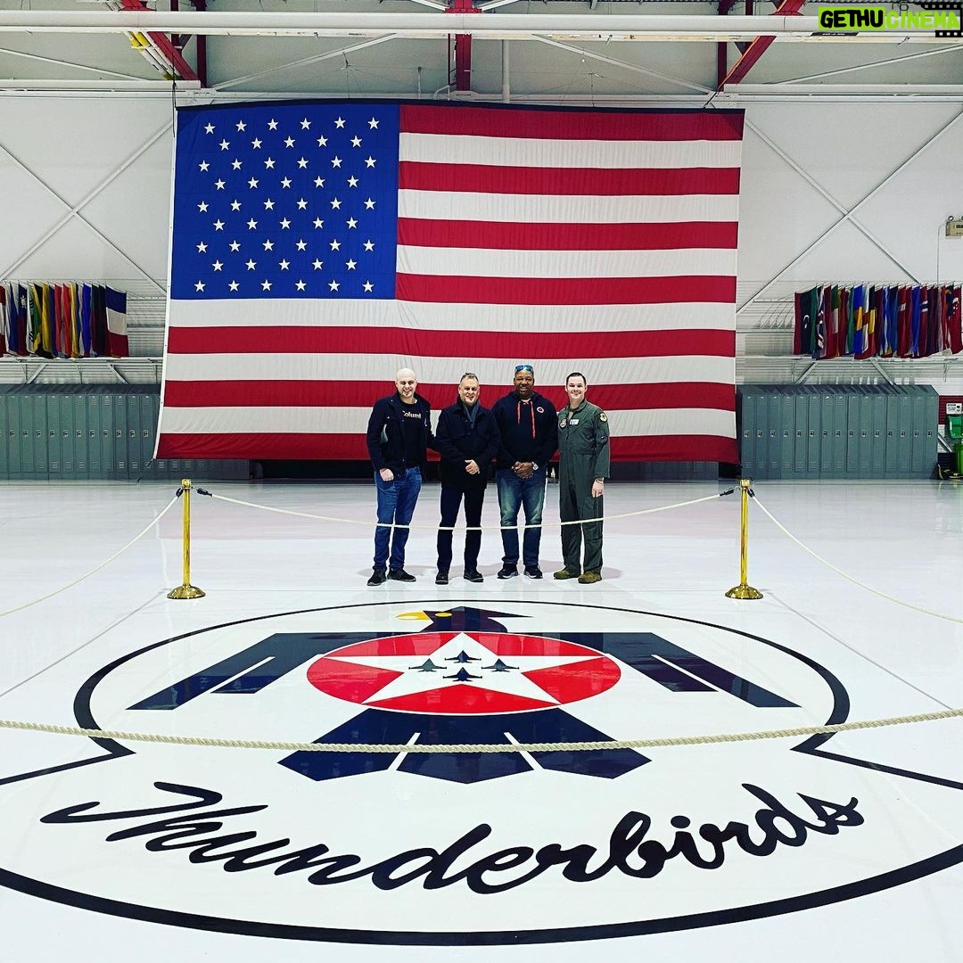 Dave Coulier Instagram - Thank you @Gumbo_F22 and the #Thunderbirds team for the incredible flight tour today at #nellisafb #BlindTrust #proudamerican @banksy56 Air Force Thunderbirds