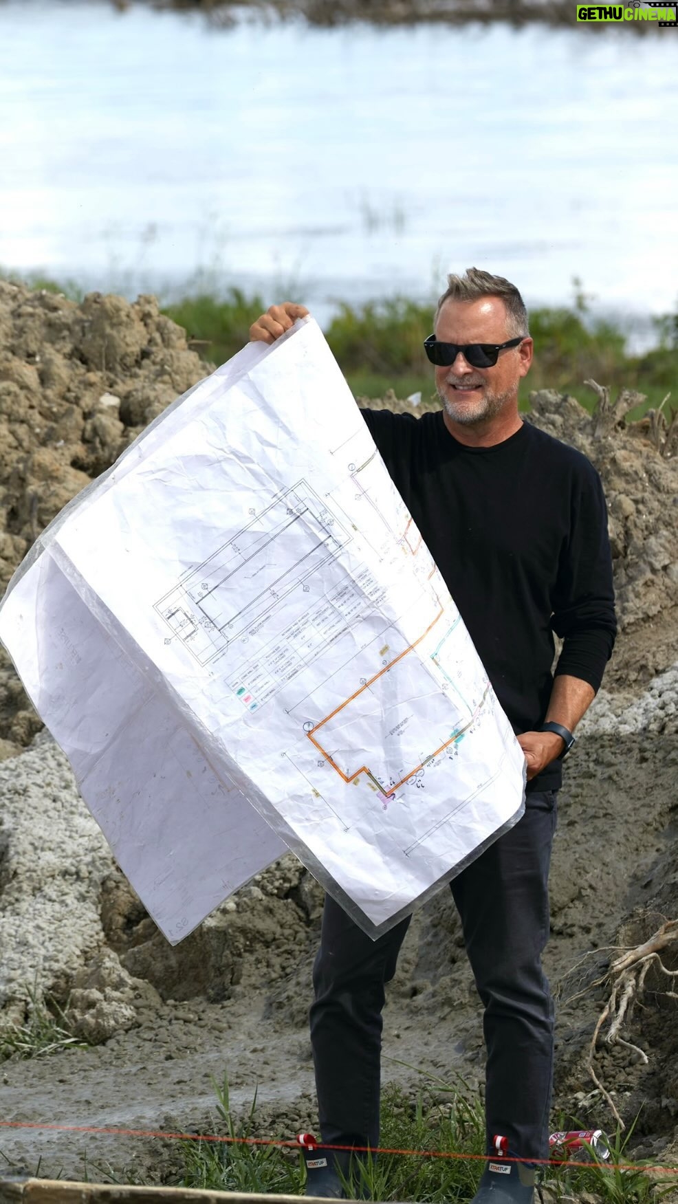 Dave Coulier Instagram - All our plumbing is underground because we’re doing radiant heat floors with slab on grade. What does your home have - basement, crawl or slabs? #coolerbuild #homebuild #diy #imagesbymelissacoulier