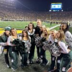 Dave Coulier Instagram - #thebighouse was a #fullhouse last night for the @umichfootball @msu_football game. The #spartan cheer team showed me some love. #big10 #cooler Ann Arbor, Michigan