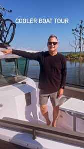 Dave Coulier Instagram - Here’s a tour of our boat. Our home away from home. Got any tips for small-space living? #captaincooler #boatlife #thegreatoutdoors Lake St. Clair