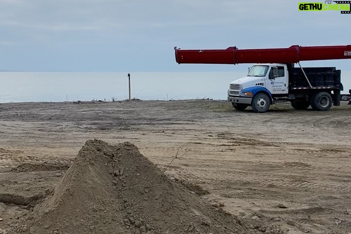 Dave Coulier Instagram - Busy day with our home build project. Concrete floors being poured and the first wave of Norway Spruce trees being planted. I also met on site with the gas company and window manufacturer. It’s cold and windy, so I built a fire for the crew. I need a nap! #homebuild #diy #coolerbuild #imagesbymelissacoulier